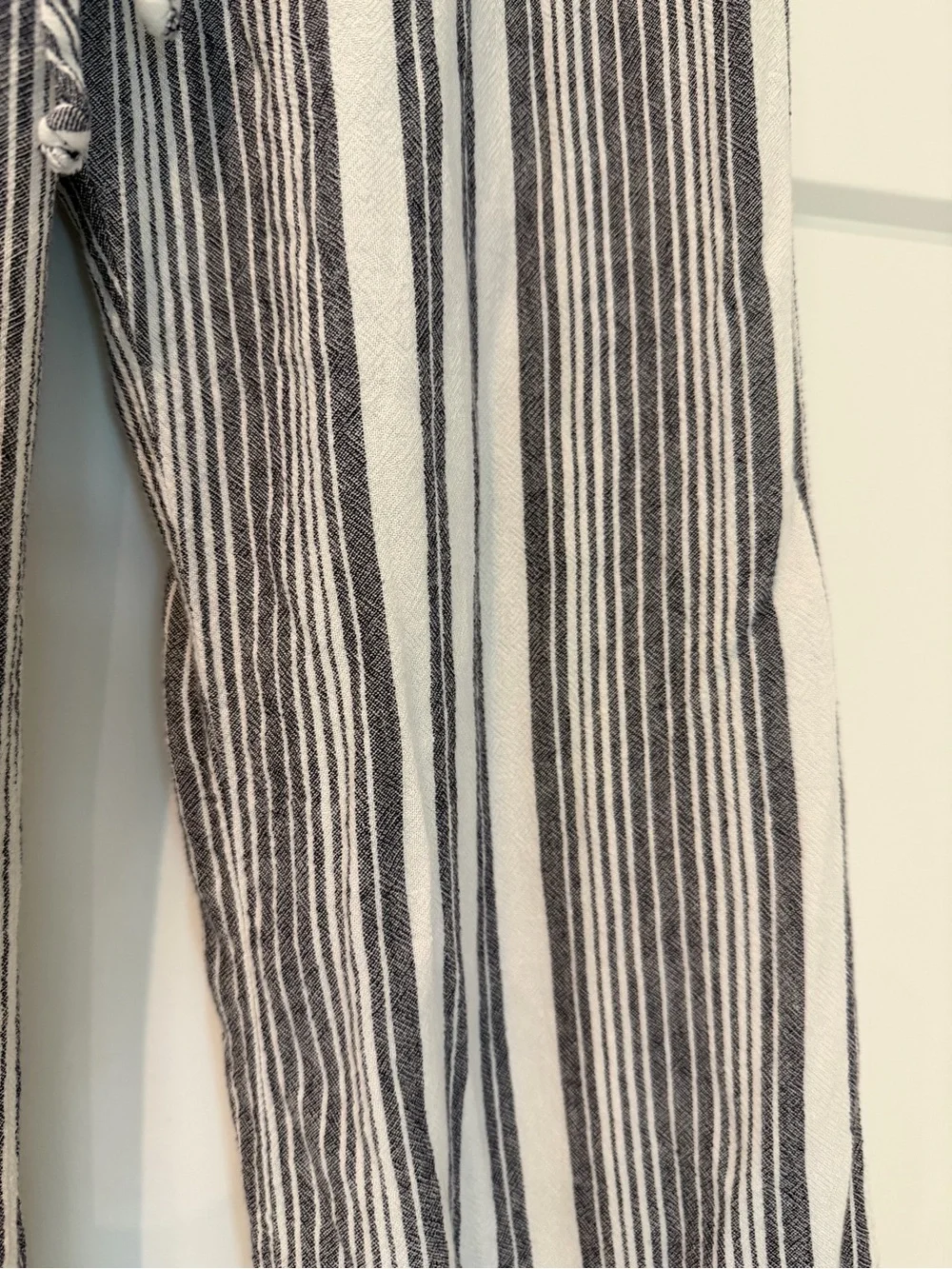 Striped Wide-Leg Drawstring Pants - Picture 8 of 11